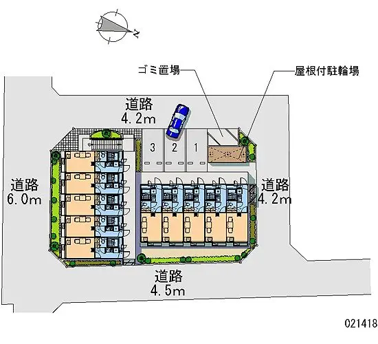 ★手数料０円★東久留米市八幡町　月極駐車場（LP）